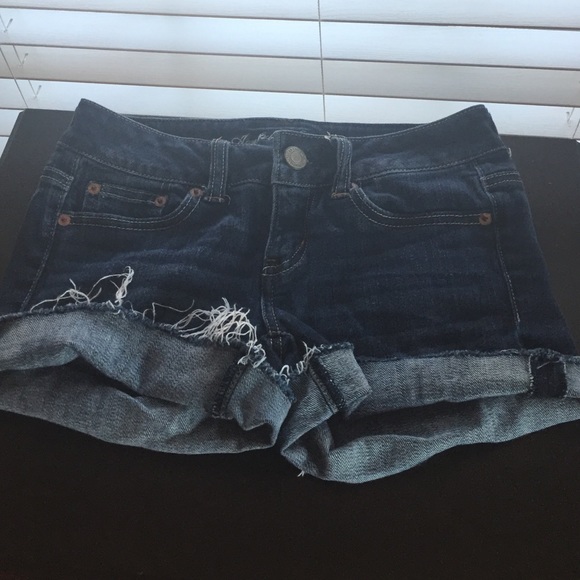American eagle, blue jean shorts