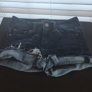 American eagle, blue jean shorts