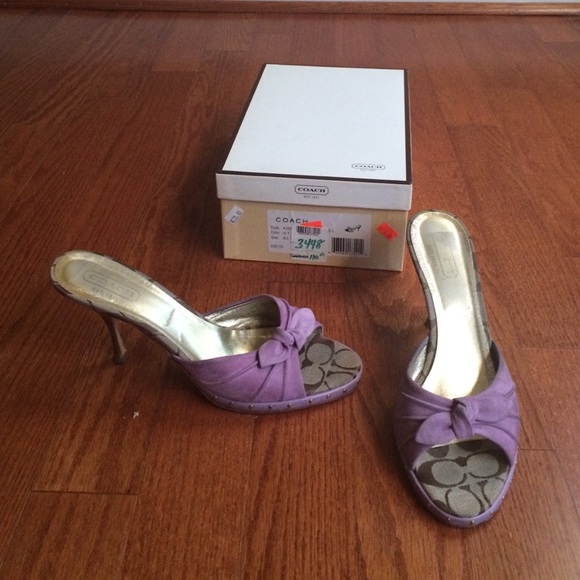 Coach slip on sandal