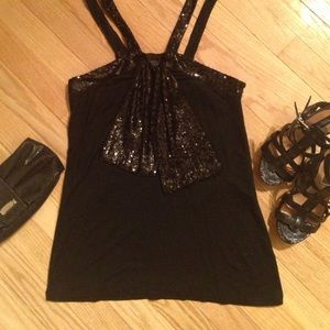🎀FINAL PRICE DROP!🎀Arden B Black Top w/ Sequins