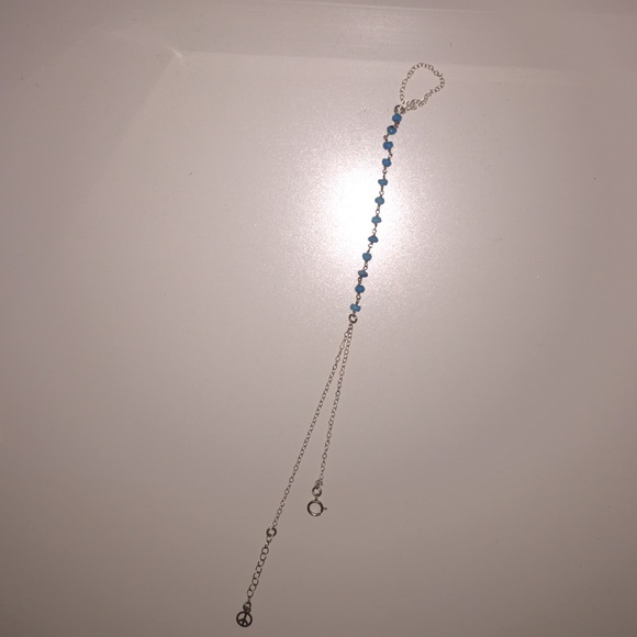 STERLING SILVER TURQUOISE HAND CHAIN🙏🏼🙀😇