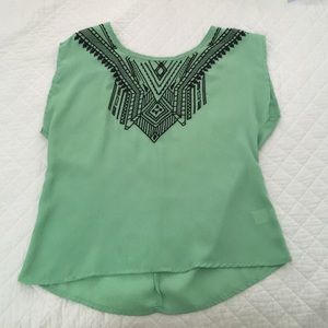 Dina Be Green Sleeveless Shirt
