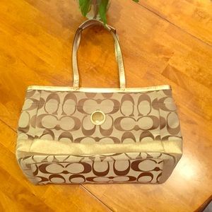 Gold Coach Bag (large)