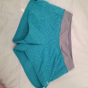 Blue athletic shorts