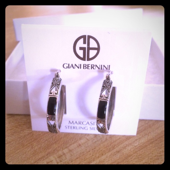✨Marcasite Onyx Sterling Earrings✨CLEAROUT PRICE