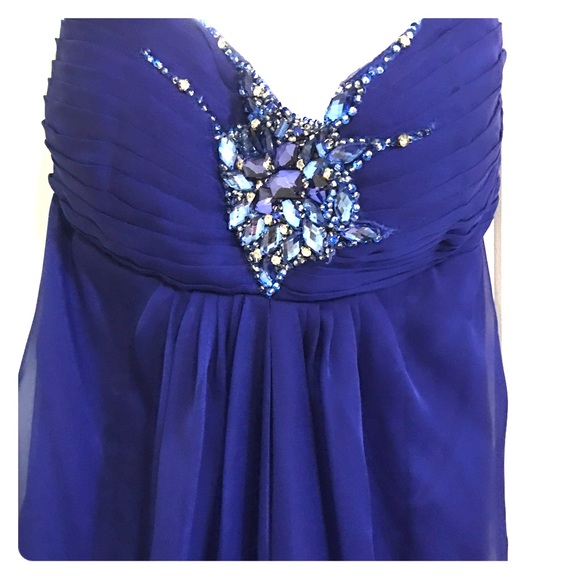 XL Cobalt Blue Prom Dress