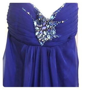 XL Cobalt Blue Prom Dress