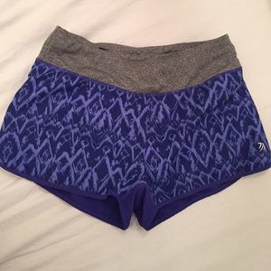 Blue athletic shorts