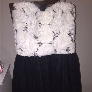 Black and White Ball Dress