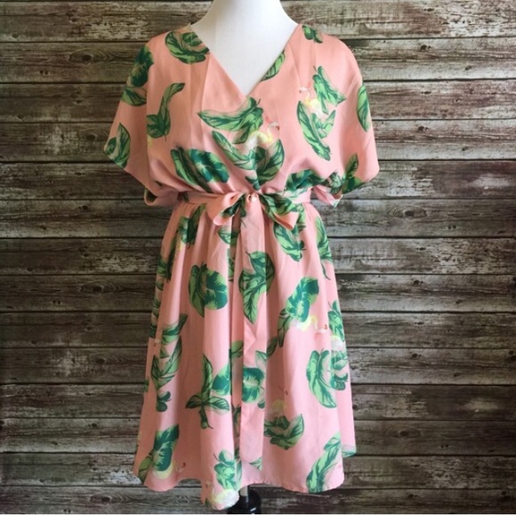The Webster by Target Pink Flamingo Dress