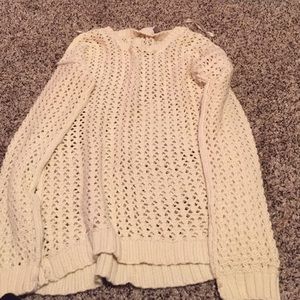 See  through sweater wear with any tank top