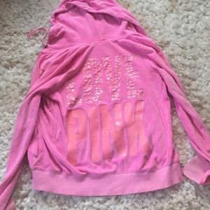 Pink Victoria secret zip up
