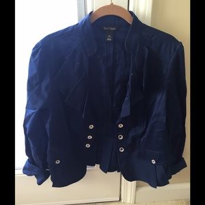 White House Black Market Jacket has hook closure