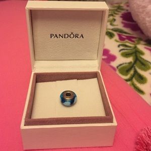 RARE DISCONTINUED Pandora Aqua Love, Blue Charm