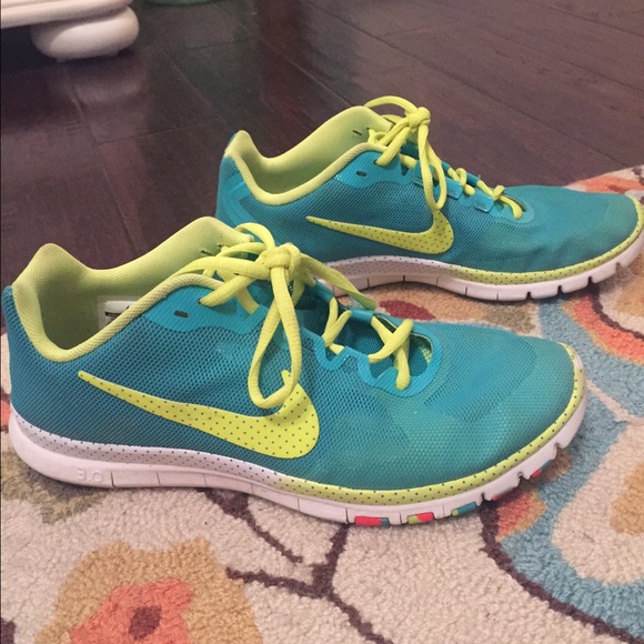 Turquoise Nikes - Picture 3 of 4