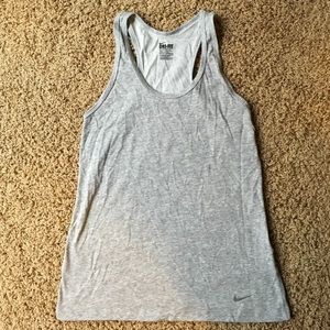 NIKE grey dri fit tank