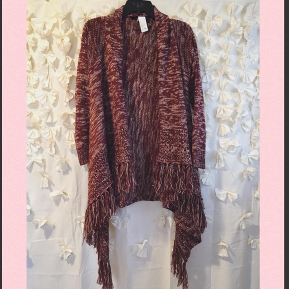 Forever 21 Fringe Cardigan