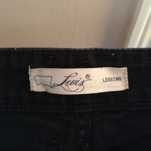 Levi black legging jeans