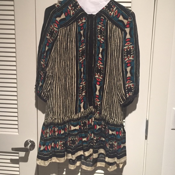 Long sleeve Drop Waist Free People Dress