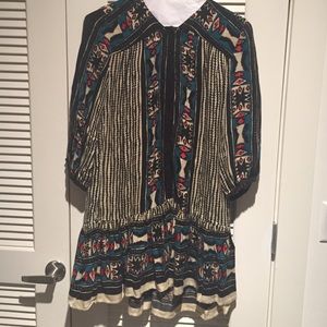 Long sleeve Drop Waist Free People Dress