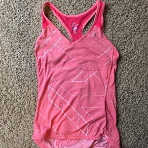 NWOT NIKE pink running tank
