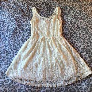 Cream lace dress