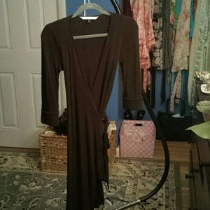 Brown DVF wrap dress size 2