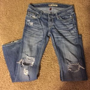 Distressed BKE jeans