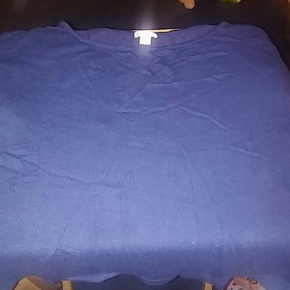 Blue Flowy Crop Top
