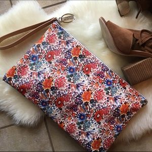 Carlos Santana Floral Clutch