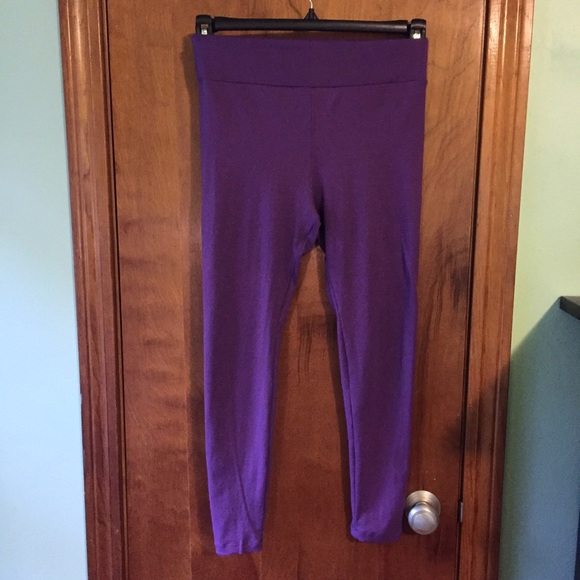 LuLaRoe OS Purple Leggings