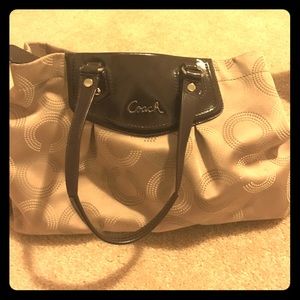 Tan and Pink Authentic Coach Bag