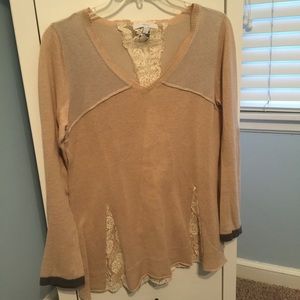 Anthropologie Lace detailed sweater