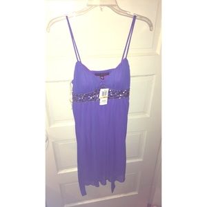 Purple formal dress never worn , tags still on