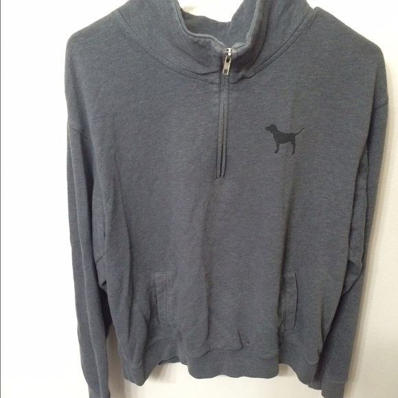 Grey half zip VS sweater