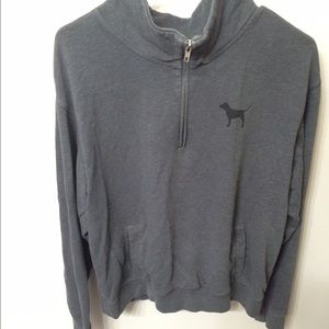 Grey half zip VS sweater