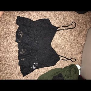 Lace crop top