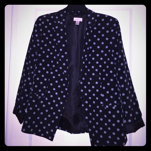 Polka dot blazer