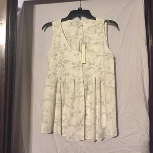 Lauren Conrad sleeveless pleaded blouse