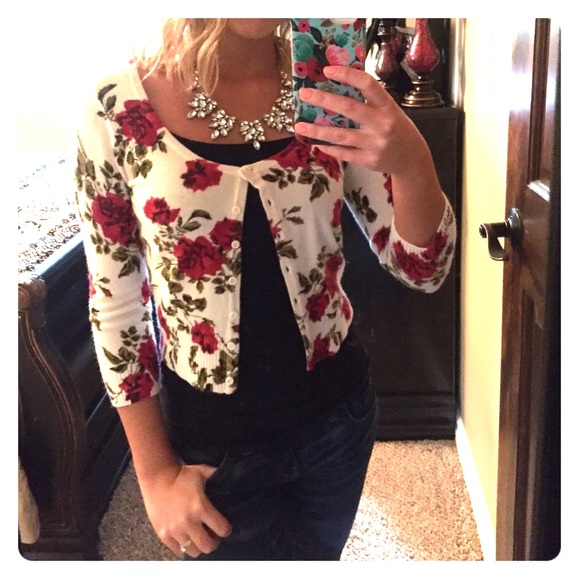 Floral sweater