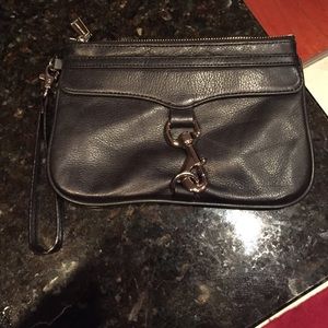 Rebecca Minkoff black wristlet