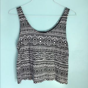 Tribal print tank