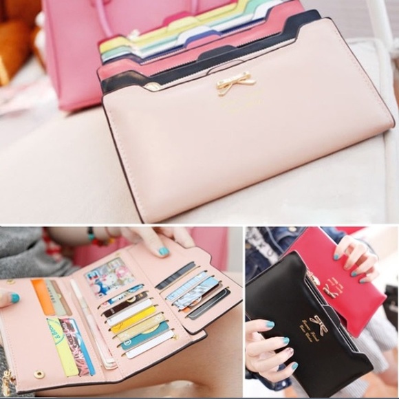 Hot pink wallet