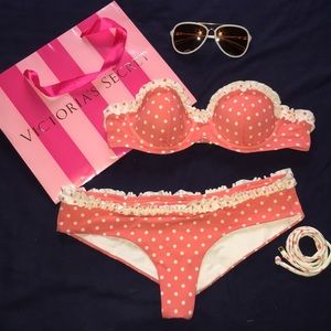 Victoria's Secret Coral Bikini 34A & Small