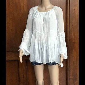 Zara loose fitting chiffon top