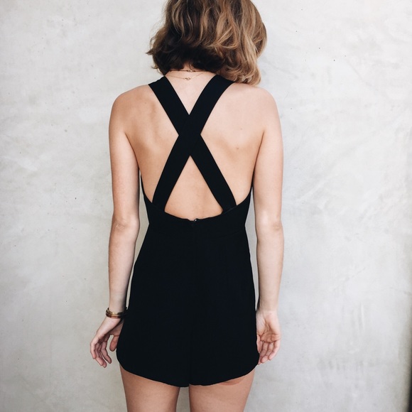 H&M Black Mini Romper Size 2