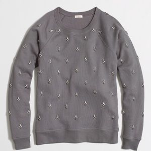 FINAL 🎉J.Crew FACTORY jeweled sweatshirt
