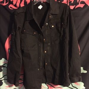 Brandy Melville John galt black utility jacket