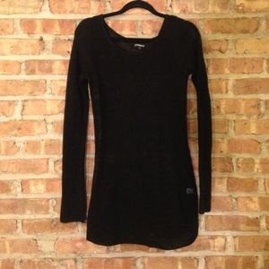 Long sleeve mesh black sweater