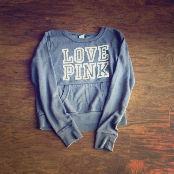 Gray Love Pink Sweatshirt